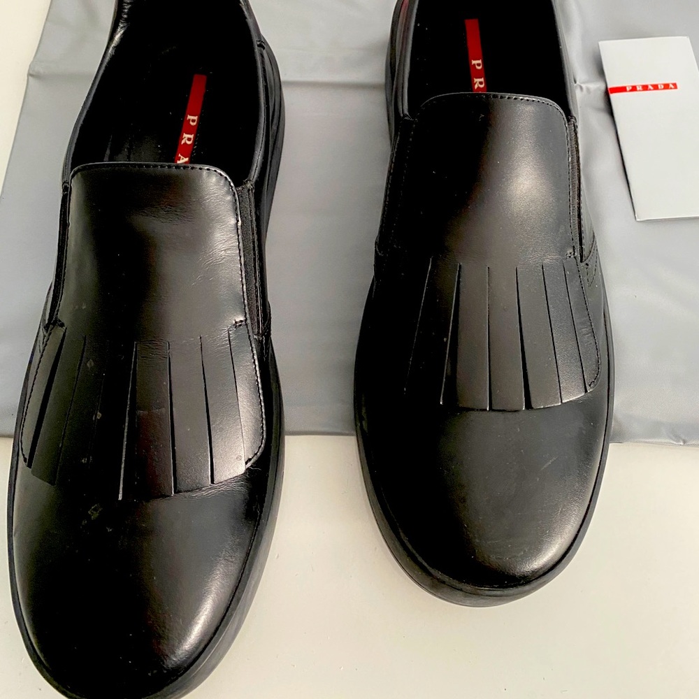 Prada Linea Rossa Kiltie Skate Shoe Mens